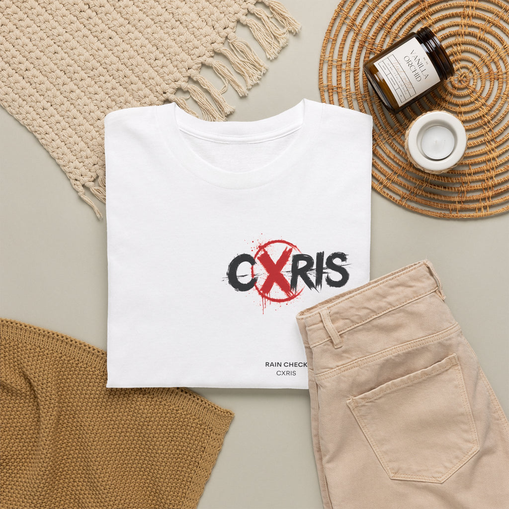 Cxris Rain Check Tee — Lyric Print