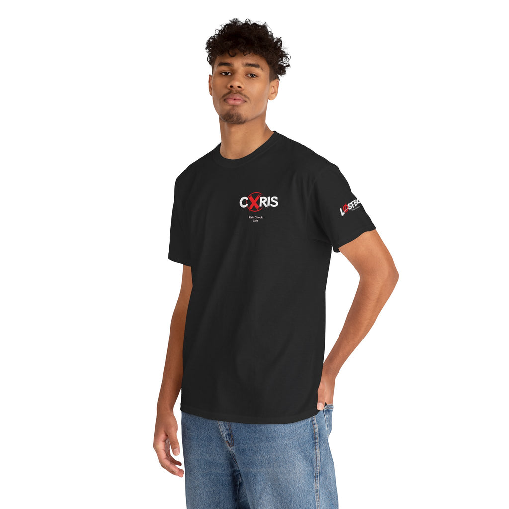 Black Cxris 'Rain Check' Tee — Lyric Print