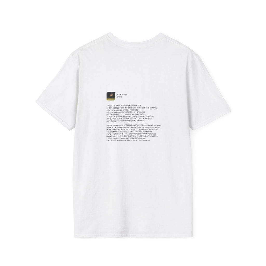 T-Shirt — Minimalist 'Cxris' Rain Check Tee