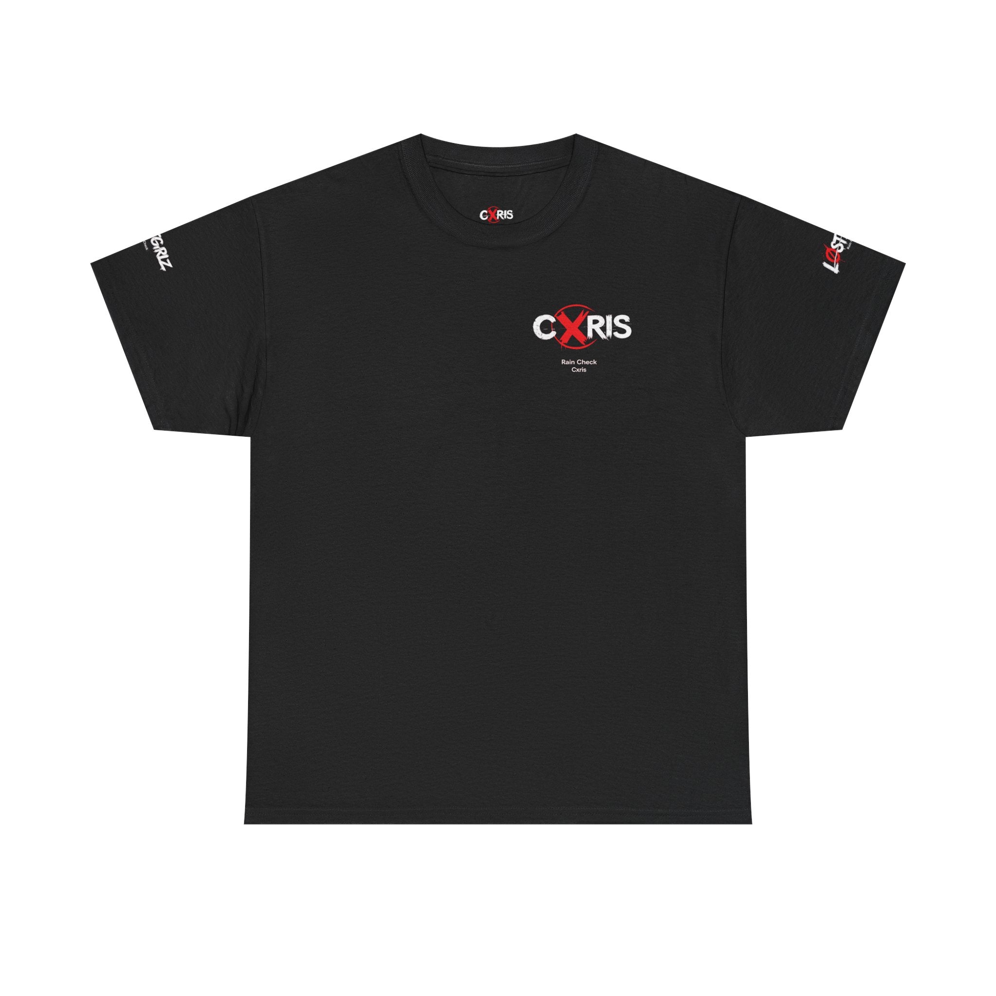 Black Cxris 'Rain Check' Tee — Lyric Print