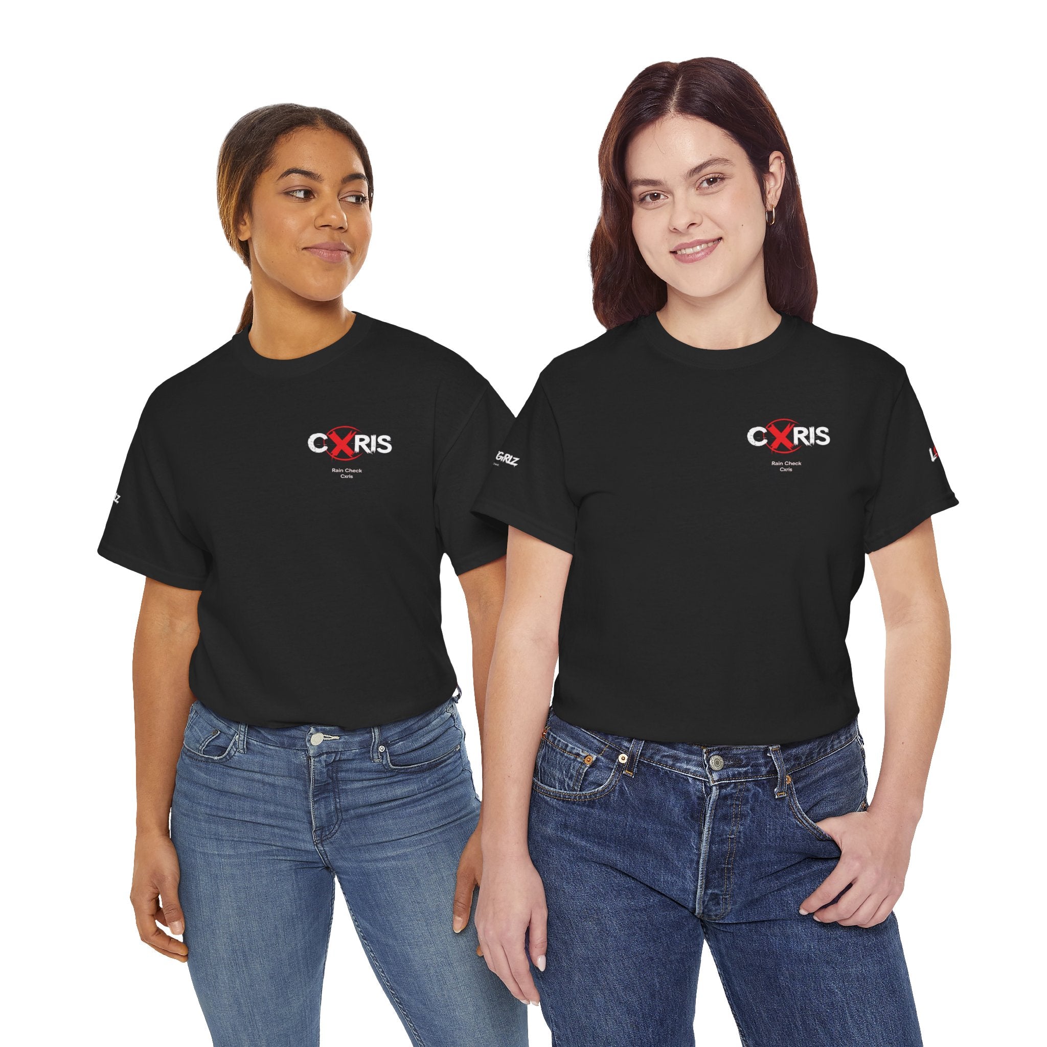 Black Cxris 'Rain Check' Tee — Lyric Print