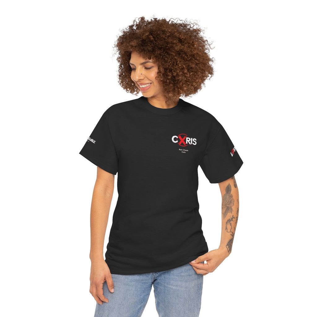 Black Cxris 'Rain Check' Tee — Lyric Print