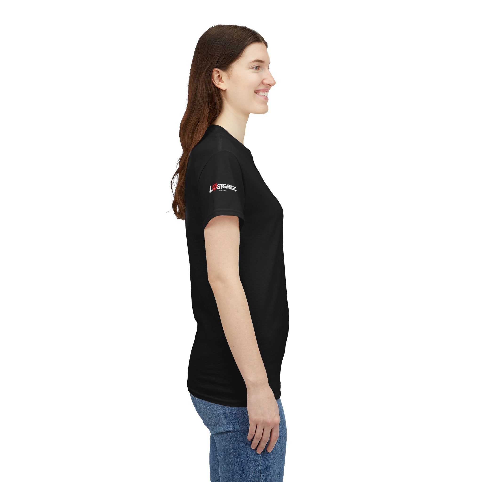 Black Cxris 'Rain Check' Tee — Lyric Print