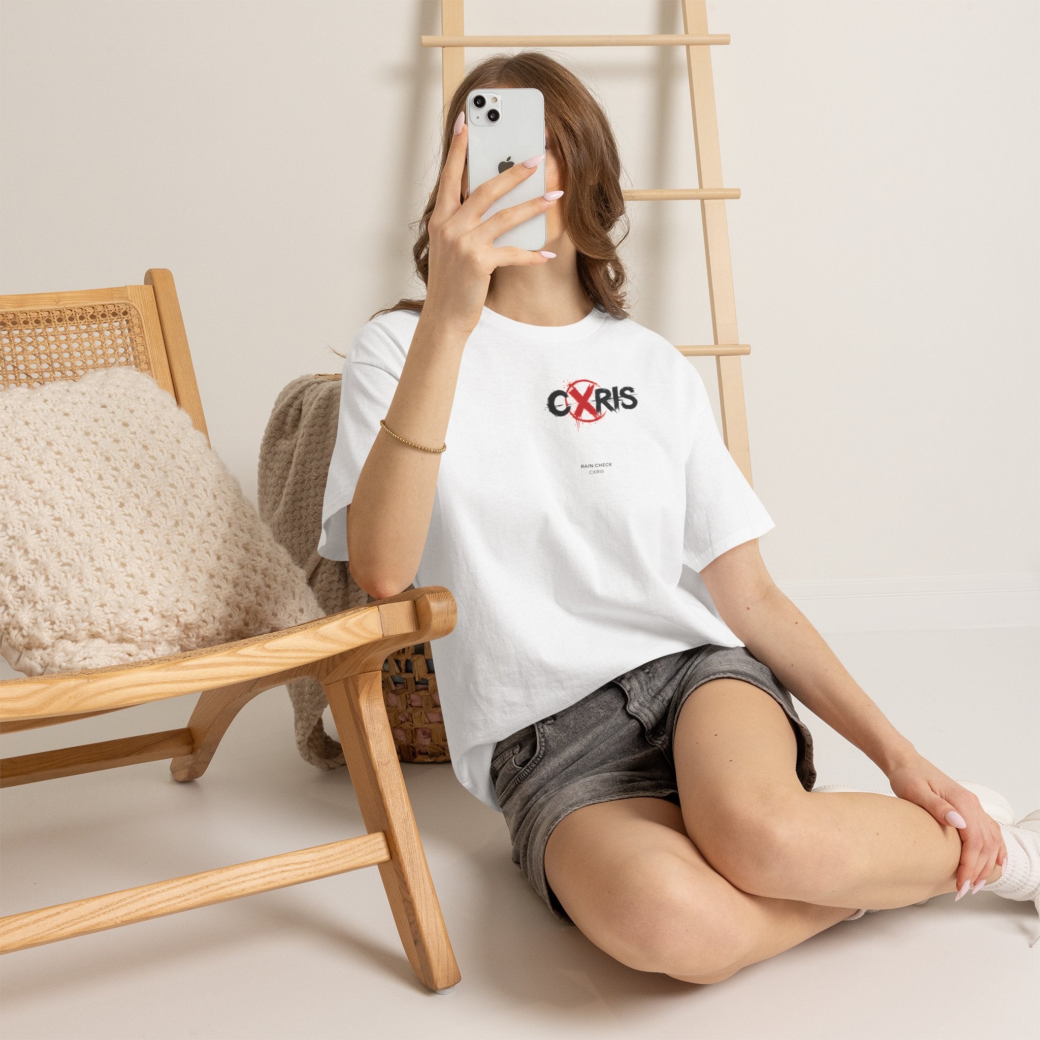 Cxris Rain Check Tee — Lyric Print