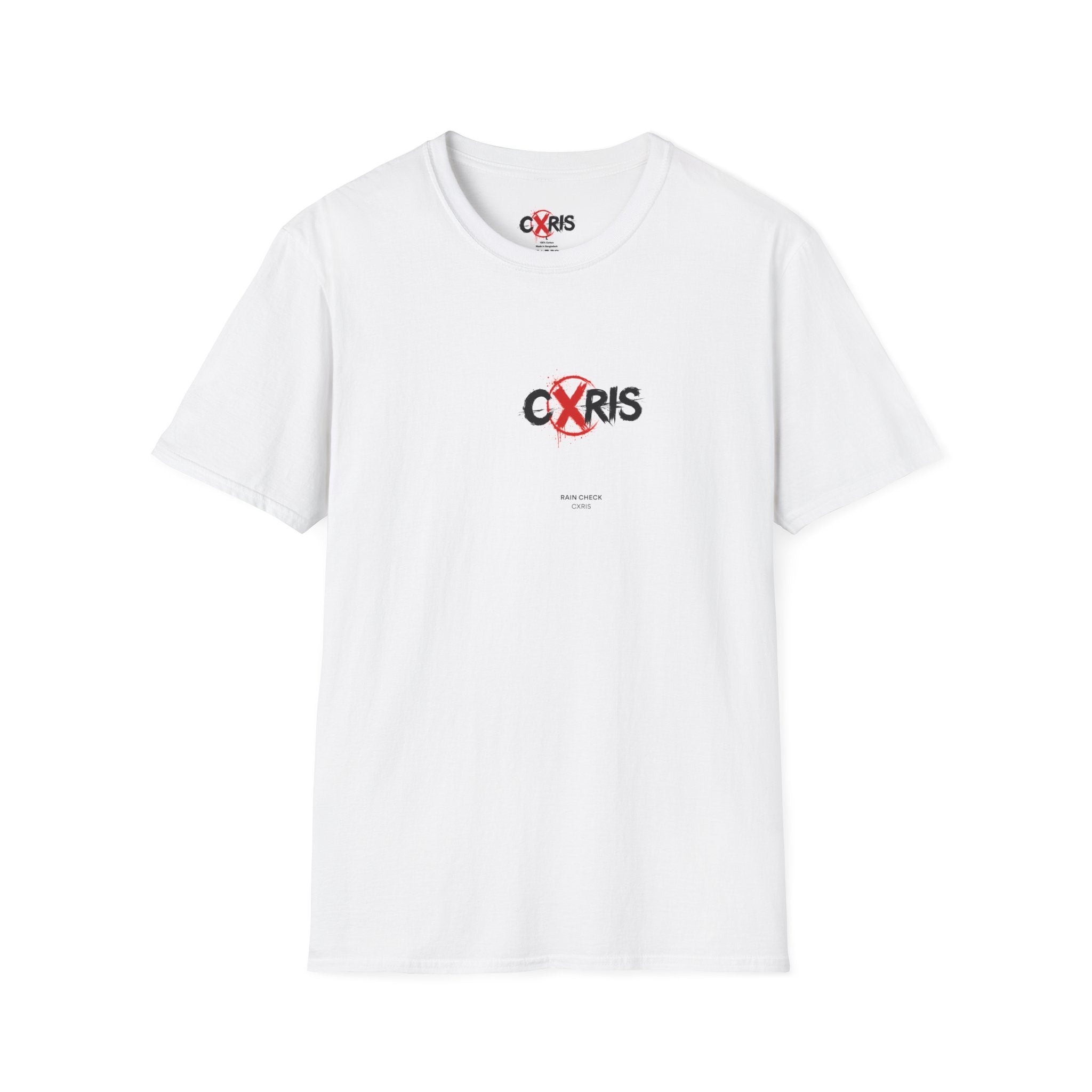 T-Shirt — Minimalist 'Cxris' Rain Check Tee