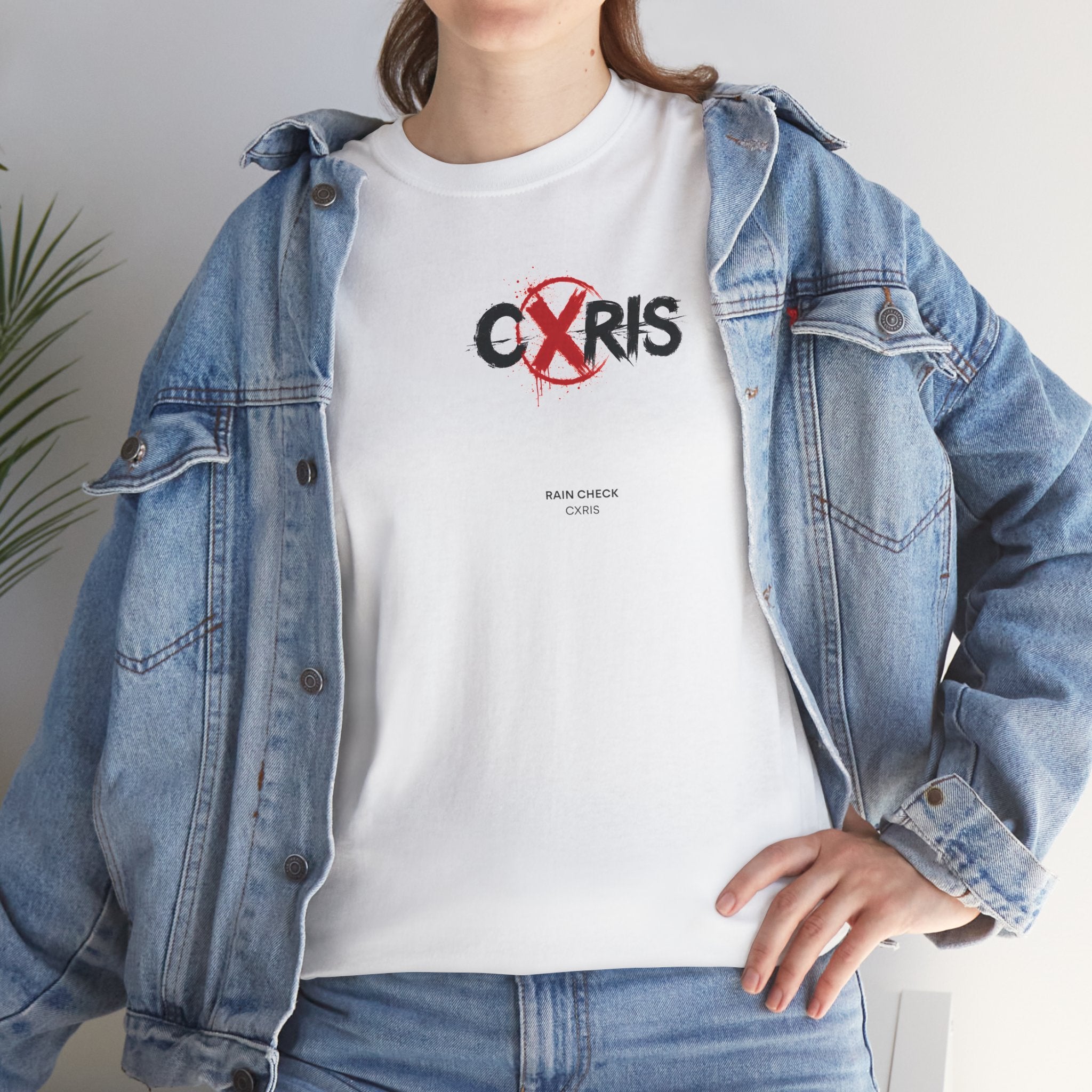 Cxris Rain Check Tee — Lyric Print